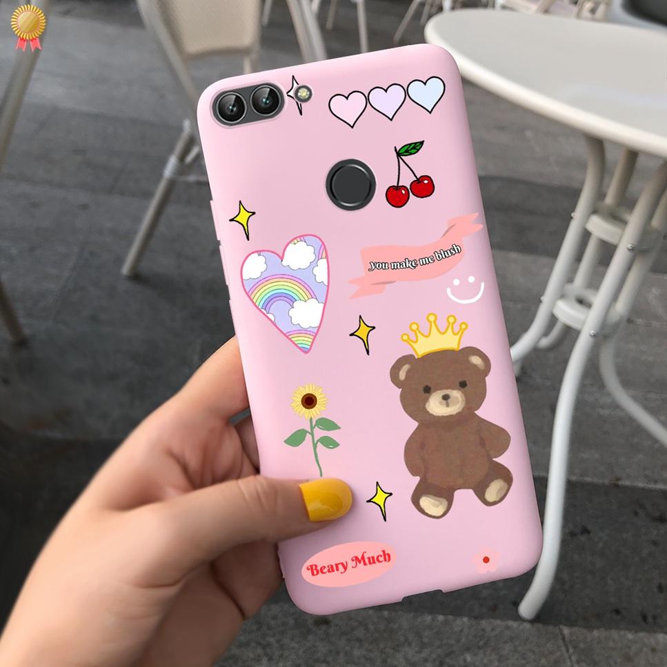 Für Huawei P Smart Hülle Niedliche Blume Schwarz Weiches TPU Silikon Bumper Hülle Für Huawei PSmart P Smart 2017 FIG-LX1 Handyhülle Funda