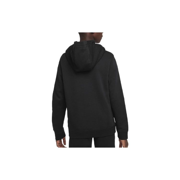Nike Letter Logo Printed Hoodie Kids Hoodies Black DX5087-010
