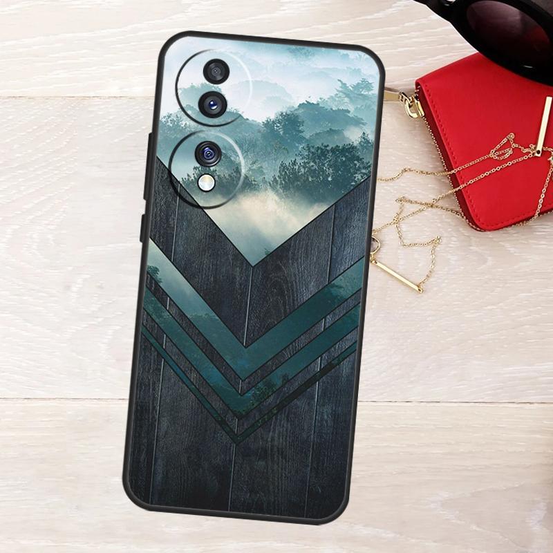 Forest Geometry Wood Nature Case For Honor Magic 8 5 6 7 Lite X9a X9b X9c X9d X8b X8c Win RT 50 70 90 200 400 Pro Cover