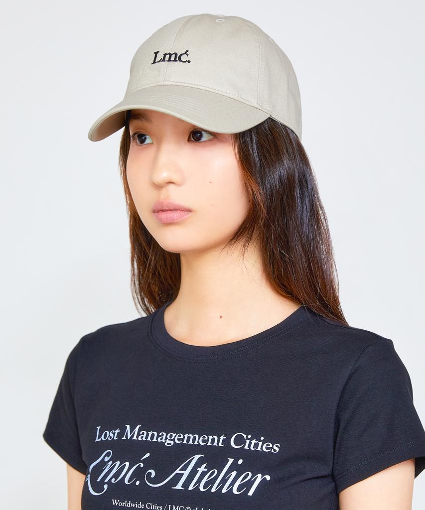 LMC Serif Logo 6Panel Cap Beige