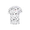 Cartoon Print Sports Short Sleeve T-Shirt Men Tops White DD1325-100
