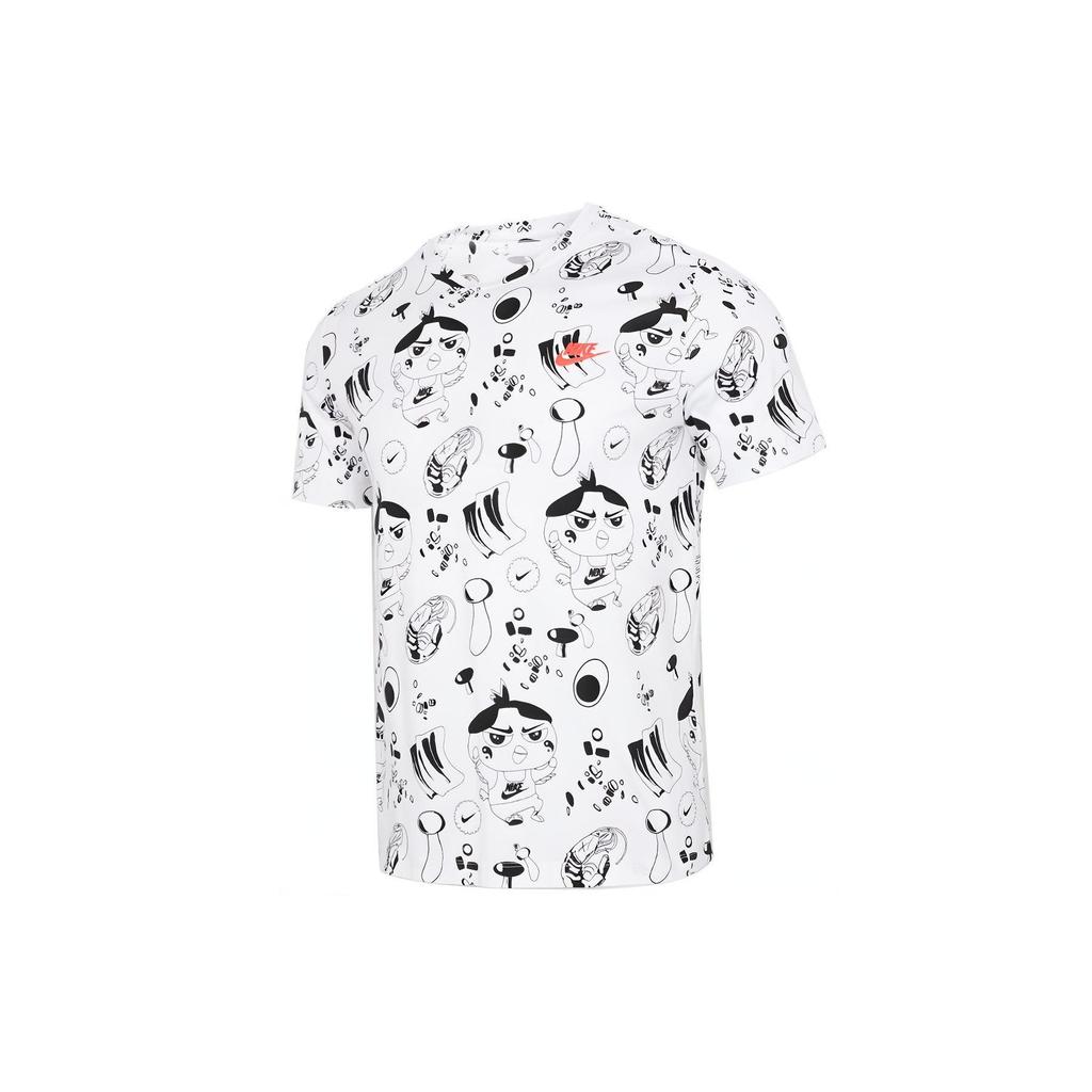 Nike Cartoon Print Sports Short Sleeve T-Shirt Men Tops White DD1325-100