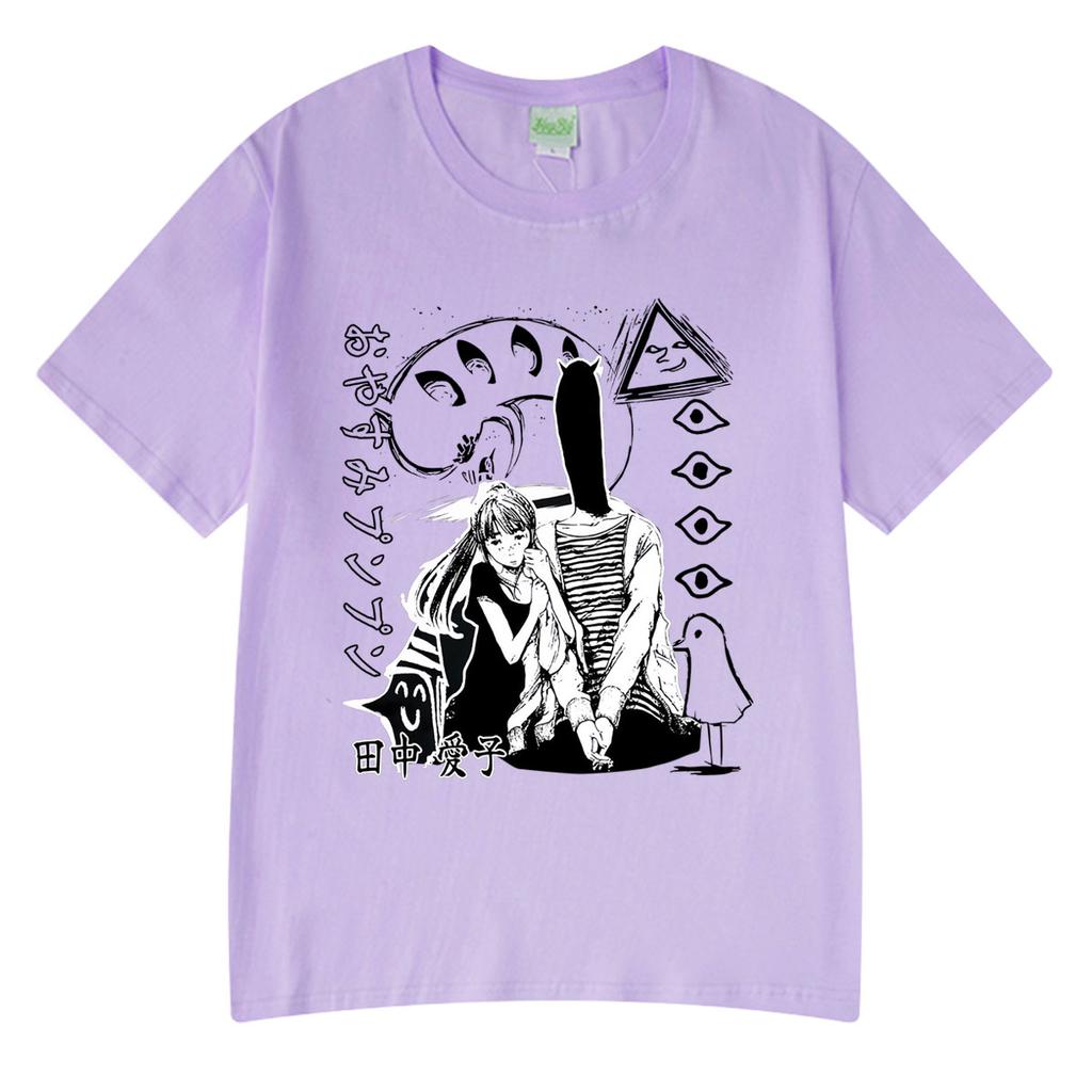Oyasumi Goodnight Punpun Aiko Tanaka Manga Tshirts Men Women Clothing Fashion Short Sleeves Streetwear Oversized Couple Tee Tops9