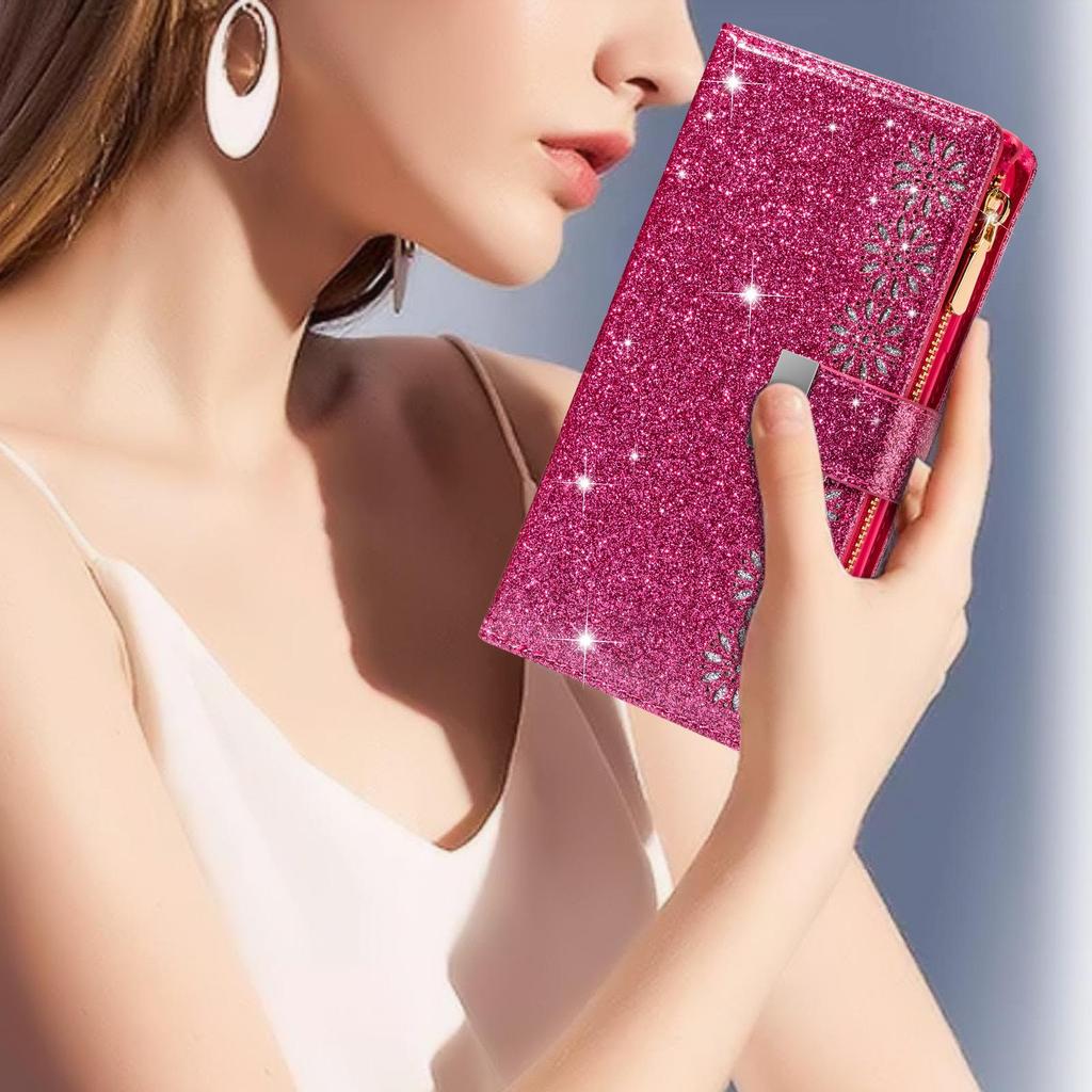 Wielofunkcyjne skórzane etui na telefon Samsung S23U z uchwytem na karty i smyczą