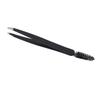 2PCS Eyebrow Tweezer Black Stainless Steel Ergonomic Design Eyelash Grafting Tweezer for Makeup