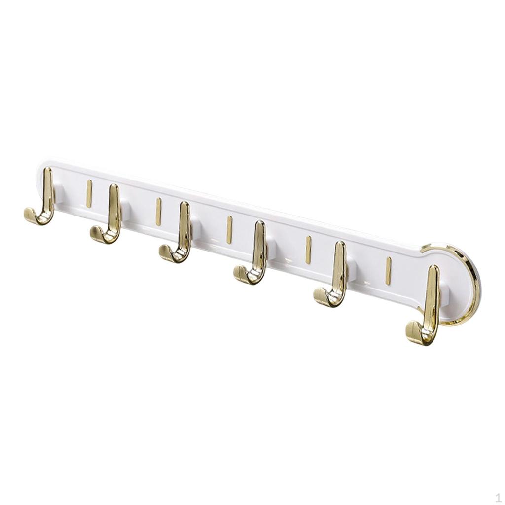 Heavy Duty Coat Hook ,Home Decor with 6 Hooks ,Clothes Hanger ,Multipurpose Wall Mounted Key Holder