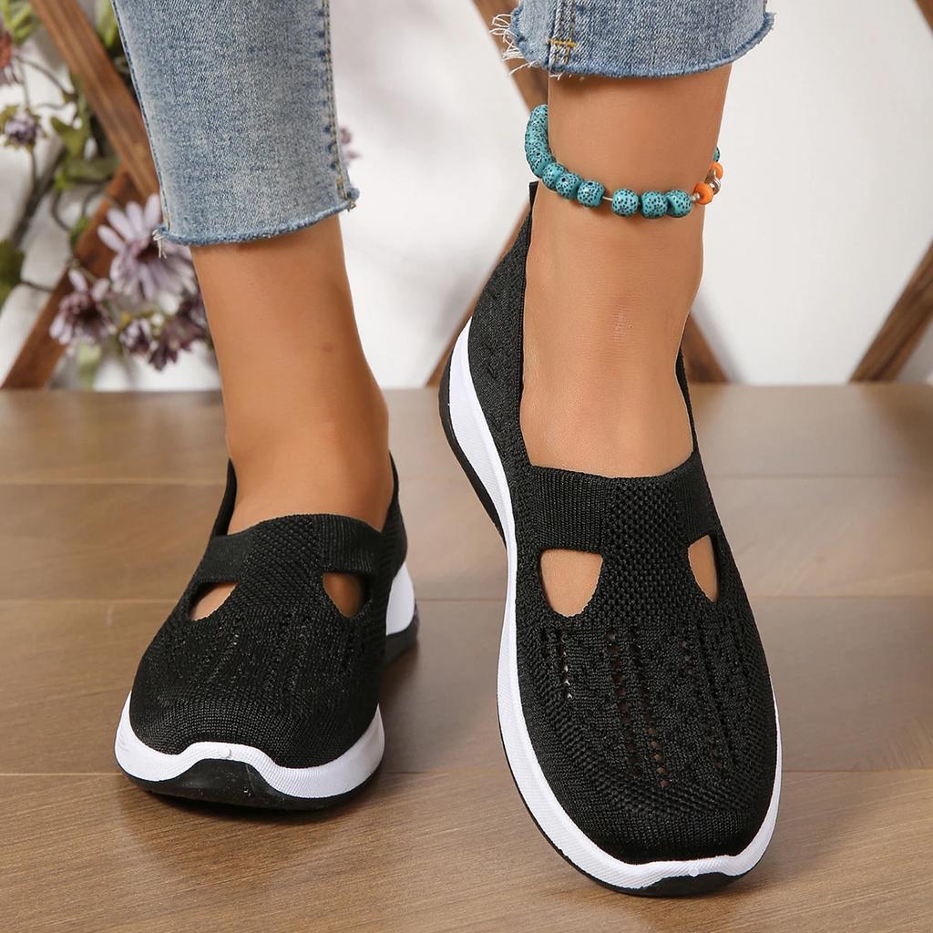 fashion Spring/autumn Women's Flas Slip on Light Causal Loafers for Women Outdoor Round Toe Flat Shoes Shallow Anti-slip Platform Shoes