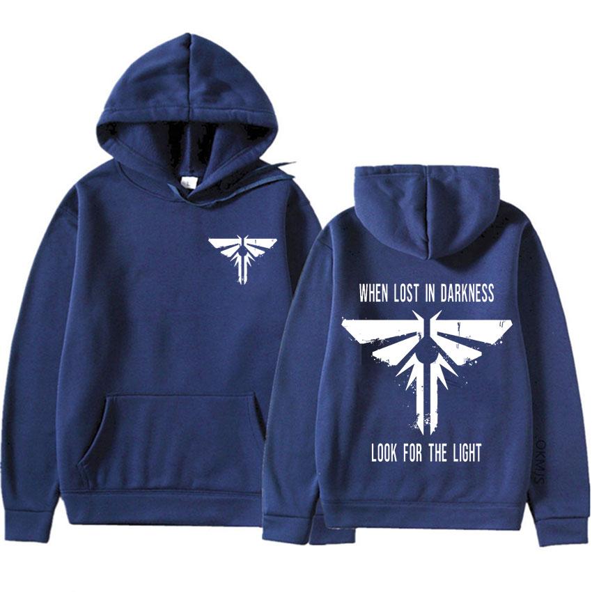 The Last of Us Bluzy Harajuku Hipster Gdy Zgubisz się w Ciemności Szukaj Światła Bluza z Piorunem Męskie Damskie Bluzy