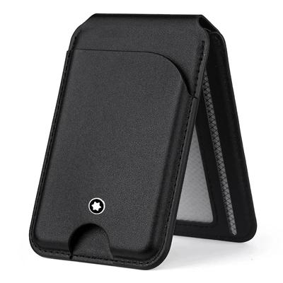 Magnetic Card Wallet Stand Magsafe Credit Holder Genuine Leather Wallet Phone Case for Iphone 17 16 15 14 Pro Max Cardholder Business Wallet Cover