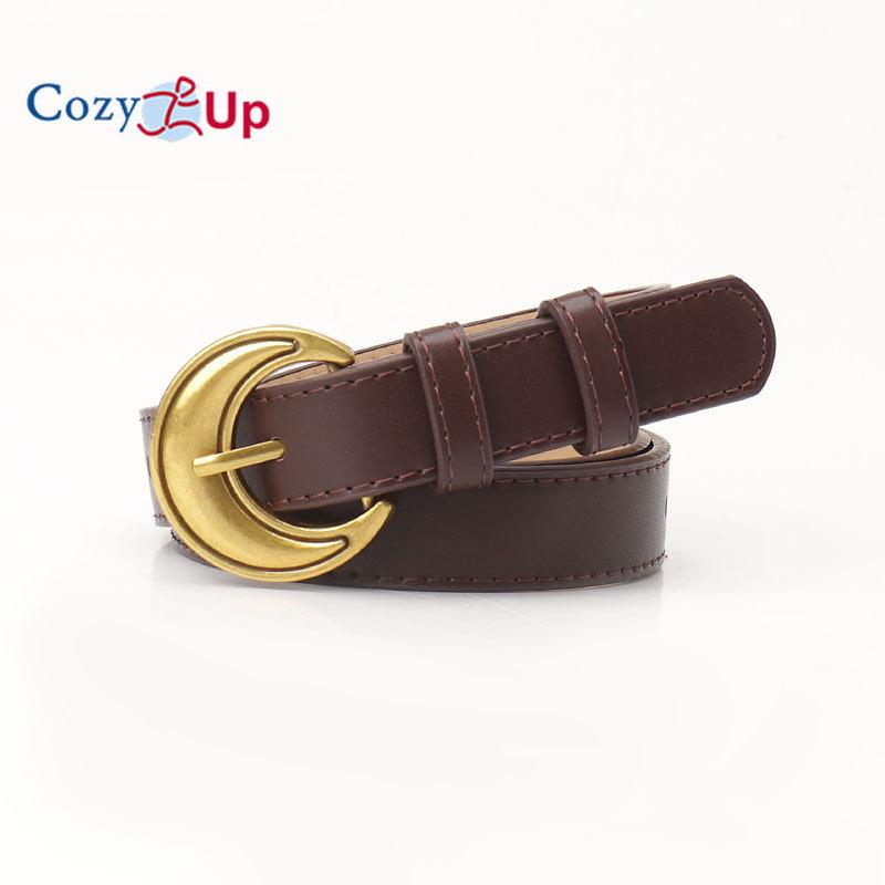 

Женский кожаный ремень для джинсов, брюк, золотая пряжка, женский повседневный ремень для платья 103x2.4cm