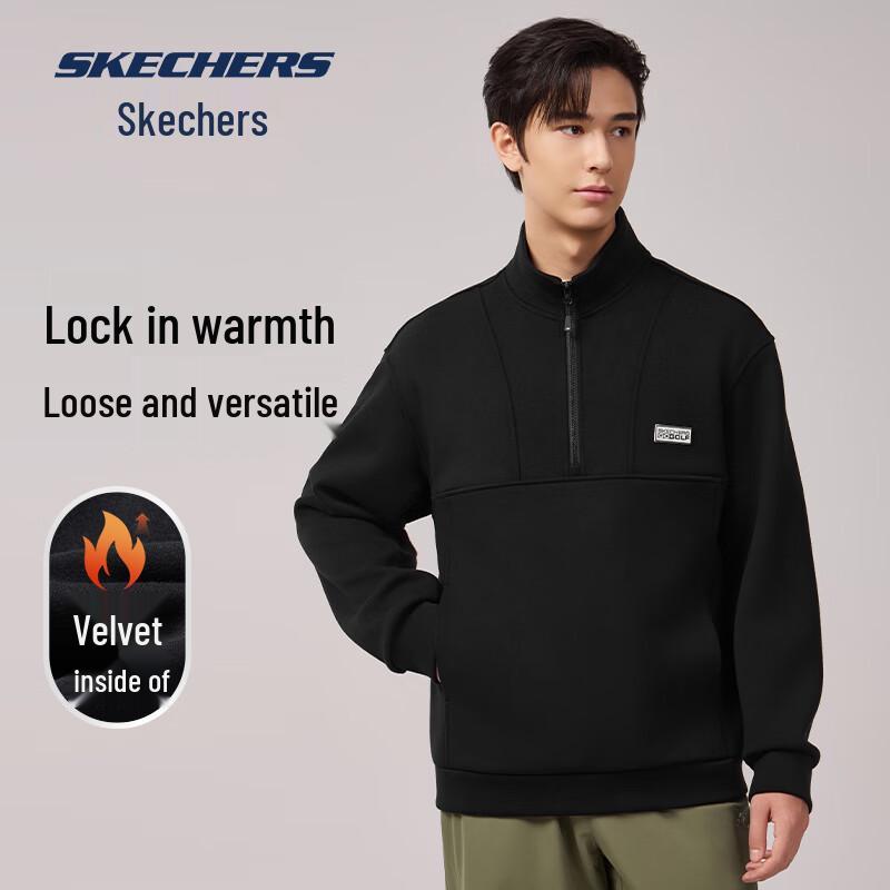 Skechers Unisex Half-Zip Fleece Sweatshirt