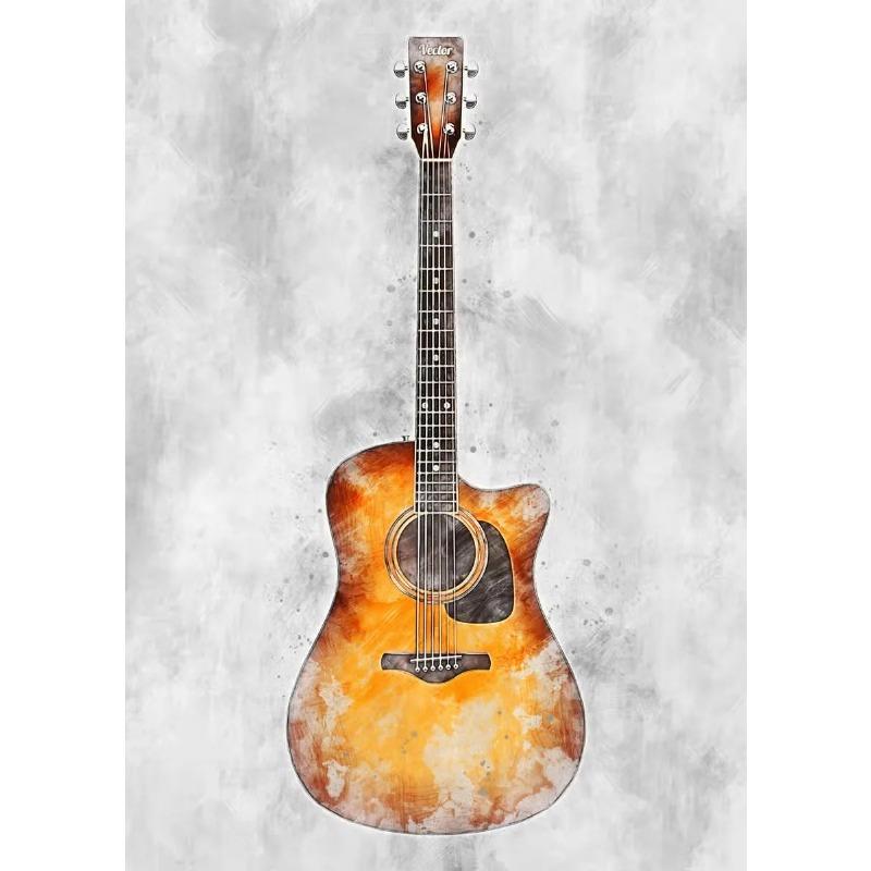 Watercolor Art Music Instrument Posters Saxophone Violin Cello Guitar Piano Canvas Print Paintings Caudros Wall Art Home Decor