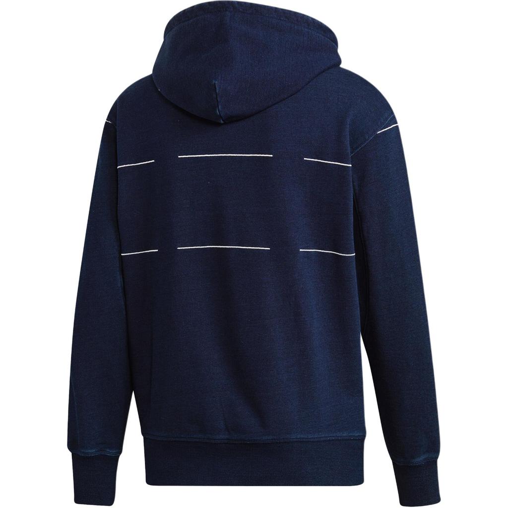 Adidas Originals Grp Staple Fashion Pullover Hoodie Long Sleeve Sweatshirt Men Hoodies Blue DV1950
