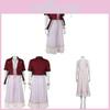 Final Fantasy 7 Aerith Gainsborough Cosplay Kostume Med Denim Outfit Til Spil Anime Rollespil