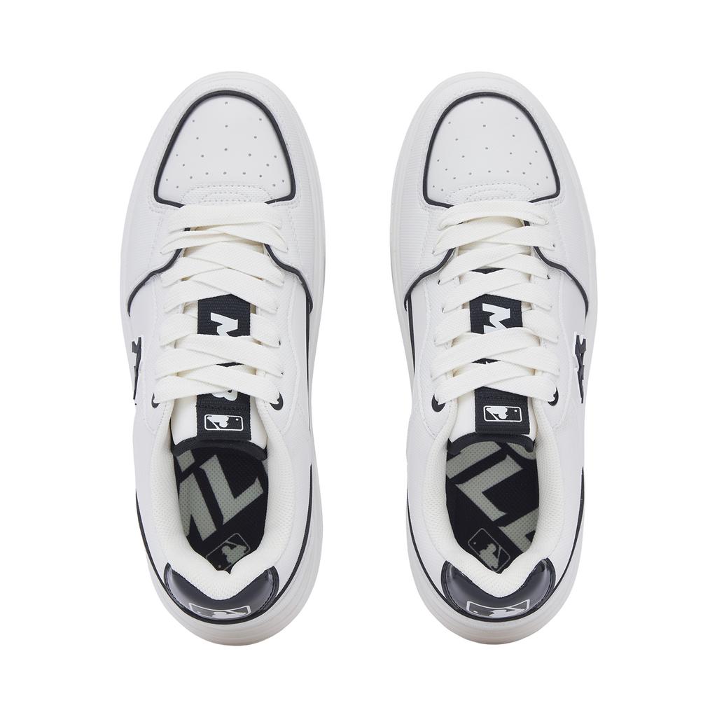 New MLB Chunky Liner Low Top Skateboard Shoes Unisex Ecru 3ASXCBS4N-50WHS