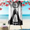 Majestic Ancient Symbol Portal Print Beach Towel, Quick Drying, Suitable for Travel, Outdoor Sports, Jogging, the Beach and Swimming, Gift