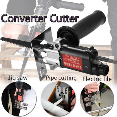 Electric Multifunction  Reciprocating Saw Attachment Change Into Reciprocating Saw Jig Metal File for Wood Metal Cutting New