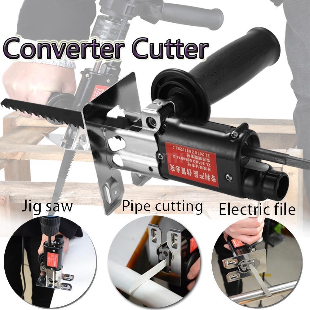 Electric Multifunction  Reciprocating Saw Attachment Change Into Reciprocating Saw Jig Metal File for Wood Metal Cutting New