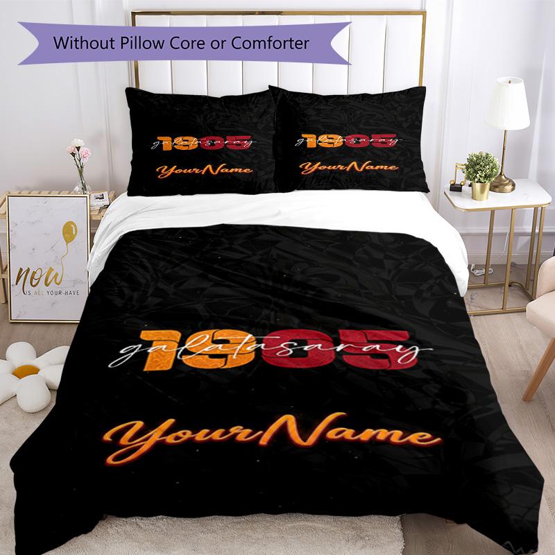 Galatasaray 72 Customize your name Bedding Set Breathable Duvet Cover with Pillowcases Home Decoration Birthday Gift
