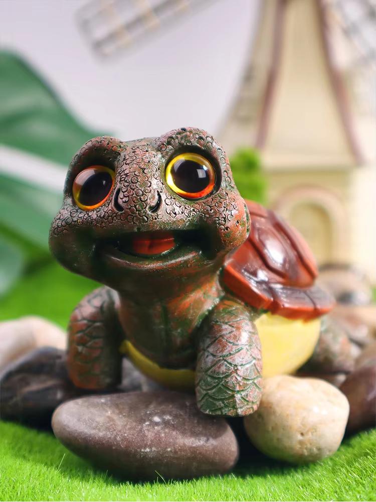 1pc Home Turtle tabletop decoration Resin home decor Garden decor Creative sea creatures
