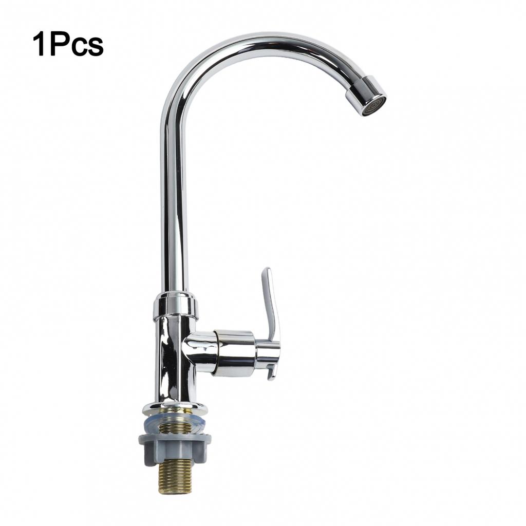 Koupelnová baterie Ohnutá Studená voda Plast Ocel Pokovování