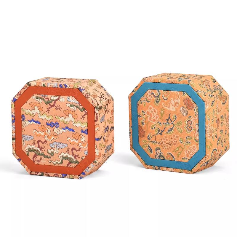 Chinese Style Jewelry Box with Lid Bracelet Bracelet Pendant Storage of Song Brocade Jade Gold Agate Cultural and Decorative Box