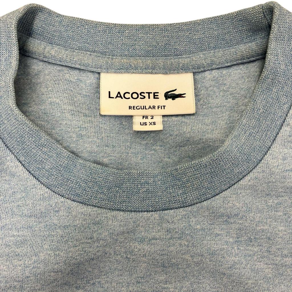 Used 186000 Current Item LACOSTE Lacoste Big Logo Sweatshirt Sweatshirt XS Light Blue