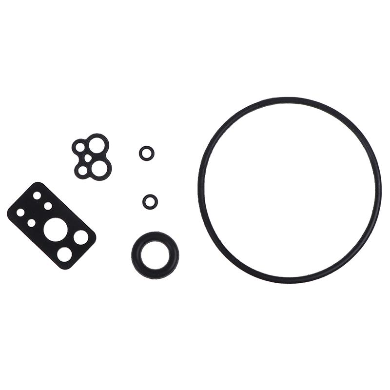 6 szt./zestaw Zestaw do odbudowy dla Briggs/Stratton/Nikki V Gaźnik dwucylindrowy Zestaw naprawczy do odbudowy Czarny plastik Akcesoria do gaźnika