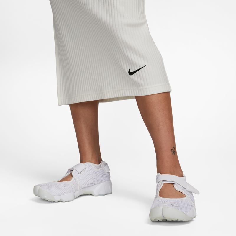 Nike Pevné logo Sukně midi se středním pasem Dámské sukně Sail DV7957-133