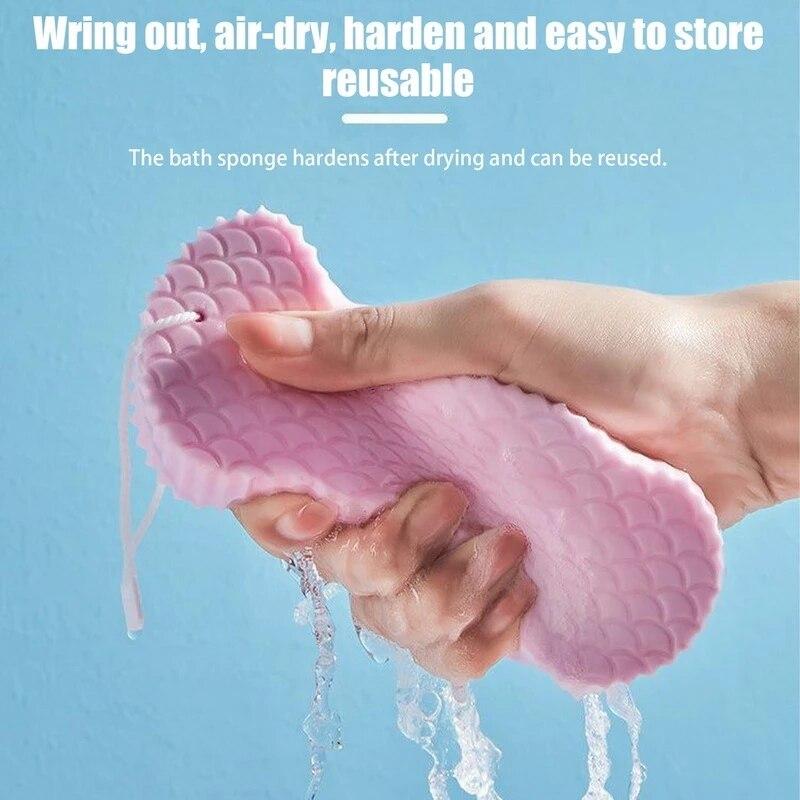 Exfoilating Bath Sponge for Body Cleaning Dead Skin Remover  Massager Cleaning Shower Brush Peeling Sponge Magic Sponge