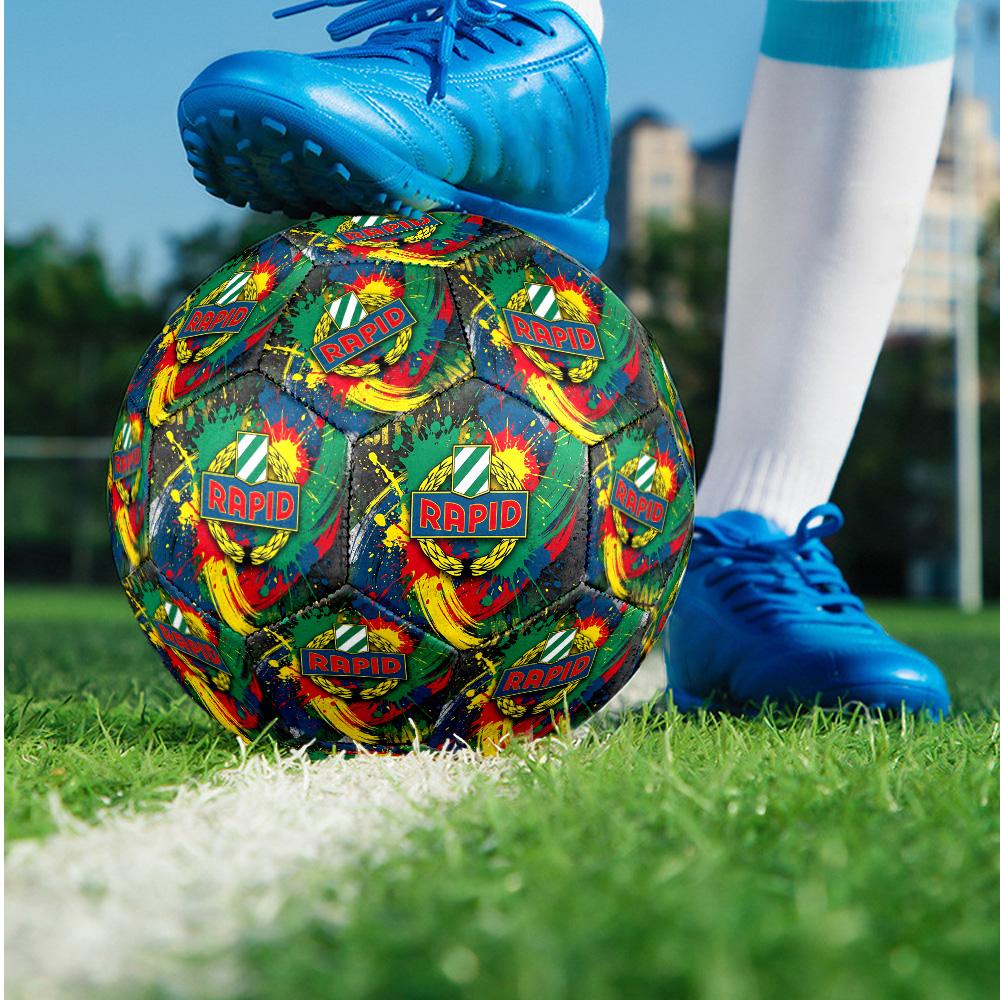Rapid Wien FC Size 5 Standard Football Durable Training Match Soccer Ball for Adult Outdoor Sports