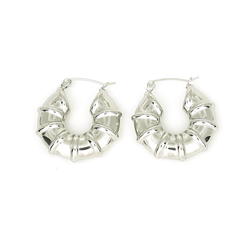 

Геометрические ретро-серьги во французском стиле, легкие, роскошные, полые серьги из титановой стали