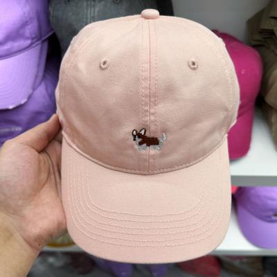Women's Spring and Summer Korean Version Cute Cartoon Puppy Embroidered Soft Cotton Baseball Cap Couple's Baseball Cap Showing Small Face