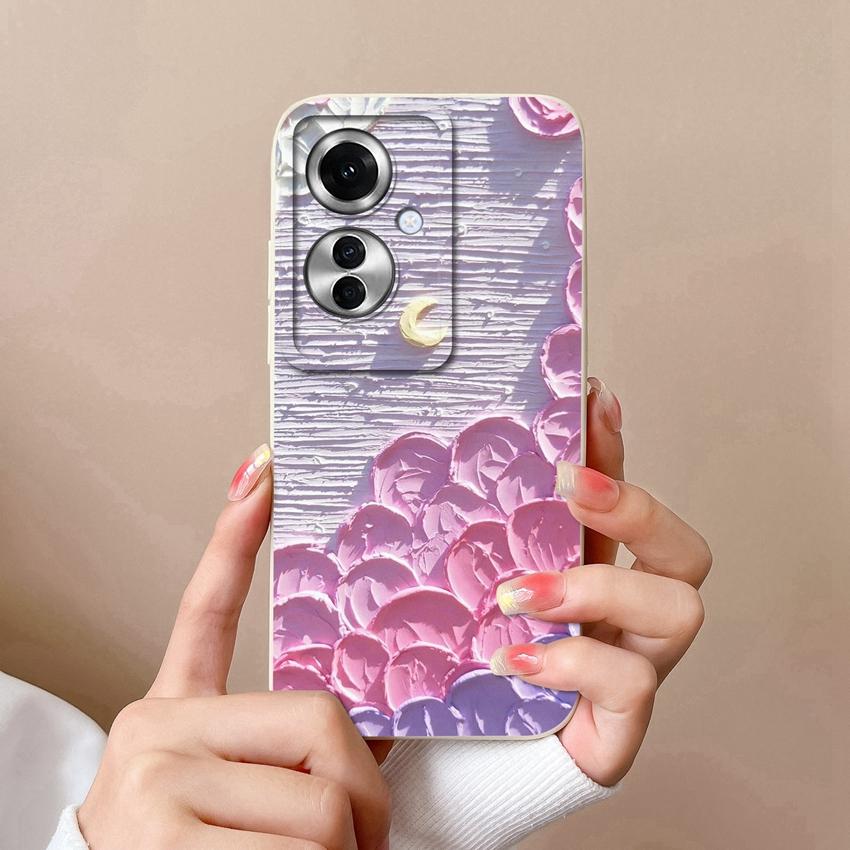 Sacs pour téléphone pour Oppo F25 Pro F23 Realme C20 C25 C30 C31 C33 C35 Narzo N53 N63 Motif Arbre de Coco de Plage Étui de Protection en Silicone Liquide pour Coque Oppo