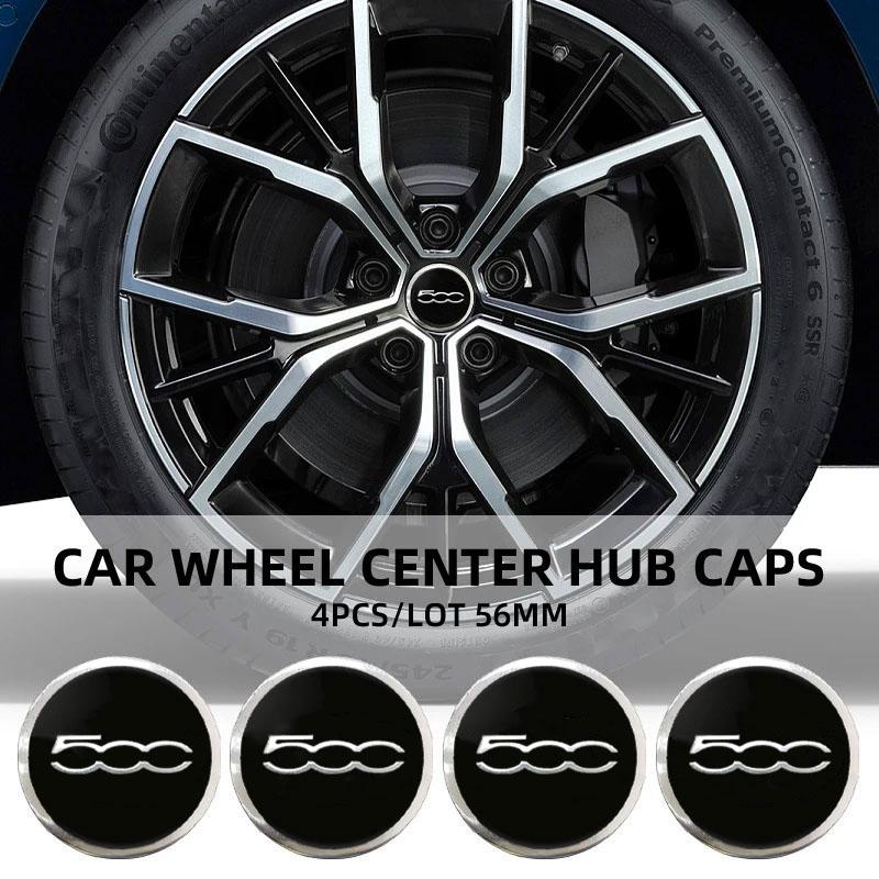 For 500 500E 500L 500C 500S 500X Car Accessories Automobile parts hub cover patch decoration car sticker wheel center cover