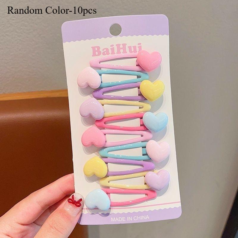 

10pcs Summer Dopamine Colorful Mixed Hair Clips Barrettes Hair Accessories for Women