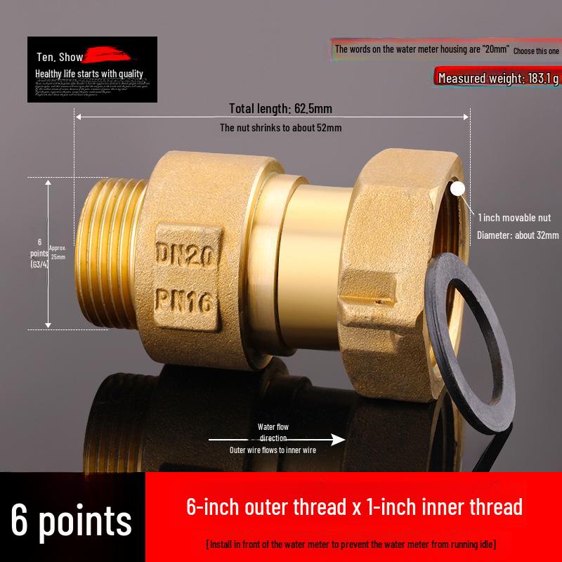 Miedziany zawór zwrotny pionowy i poziomy 4/6 punktów, 1 cal do rur wodnych i grzejników