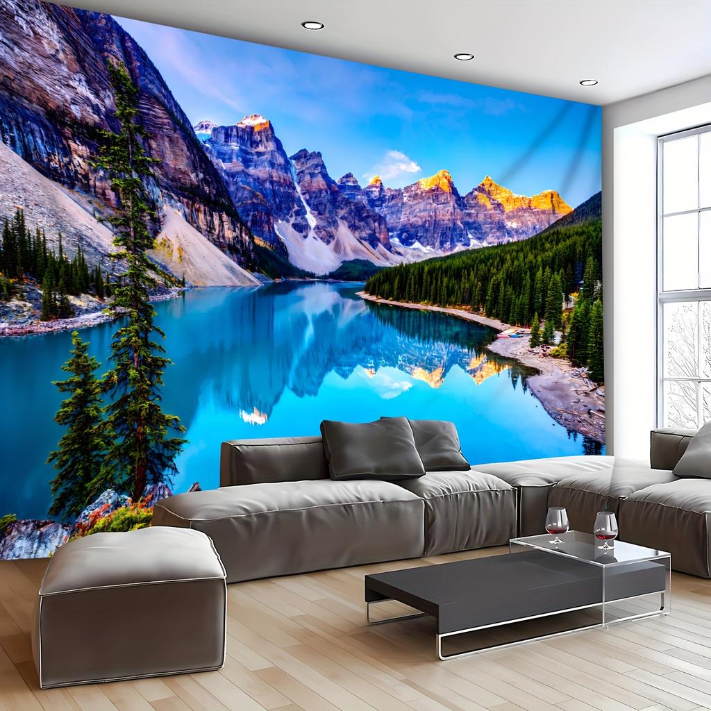 Breathtaking Landscape Tapestry: Bring Nature's Splendor HomeWall decoration background cloth, bedroom room home decoration