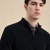 EMZ Erdos Men's Cashmere Blend Crew Neck Pullover Sweater