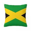 Flag Of Jamaica Jamaican Flag Square Pillowcase Pillow Cover Polyester Cushion Decor Comfort Throw Pillow for Home Bedroom