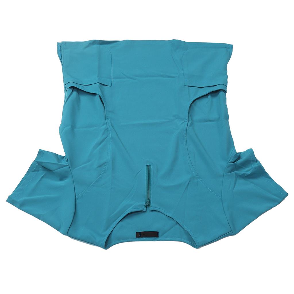 2pcs Surgical Uniform Quick Drying Elastic Short Sleeve Women Medical Surgical Uniform for Hospital Clinic Lake Blue M