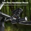 Aluminum Alloy Bike Computer Mount Adjustable Angle Integrated Handlebar Bracket For Road Mountain Bike Riding