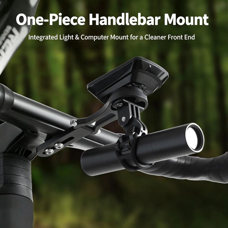 Aluminum Alloy Bike Computer Mount Adjustable Angle Integrated Handlebar Bracket For Road Mountain Bike Riding