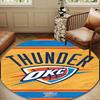 Thunder OKC Basketball Round mat, Anti-slip Circle Carpet Chair rug For livingroom,Bedroom, doormat home decor Gift Christmas Gifts