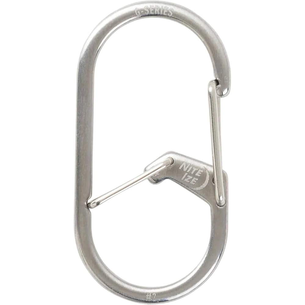 Nite Ize G Carabiner #2 Stainless Steel Silver Small