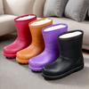 Women's Winter Cold Thickened Padded Waterproof Comfortable Warm Lightweight Hiking Non-slip Thick Bottom Cushioning Snow Boots Rain Boots Work Shoes