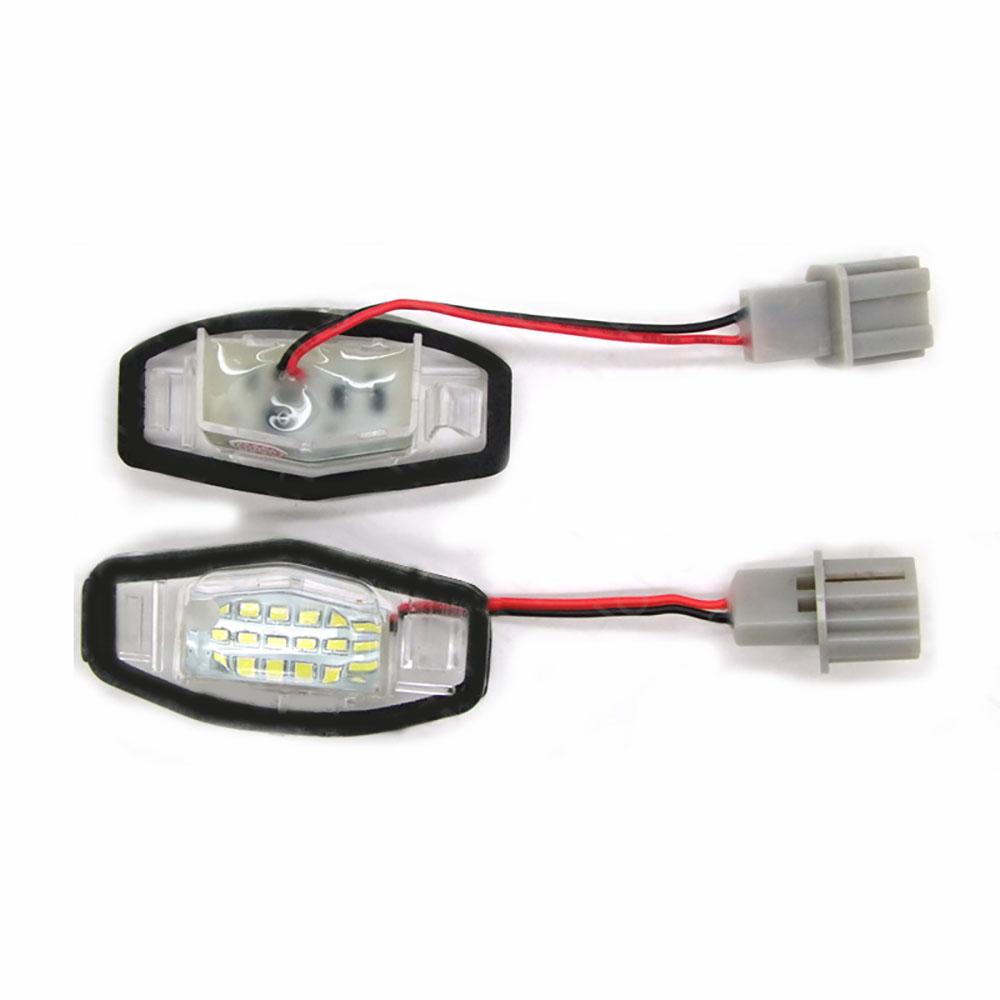 2Pc LED License Plate Lamp For Honda Civic Accord Odyssey MR-V Acura 34100S84A01