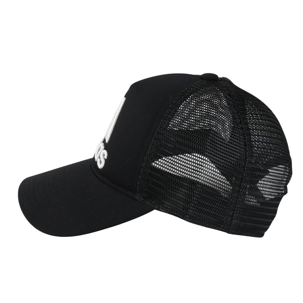Adidas DVV02 Trucker OSFZ Cap, Men's, Black/Black/White (JH3727)