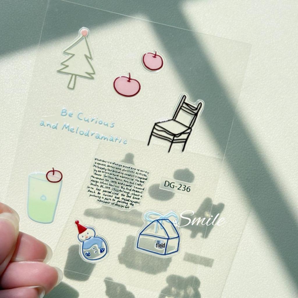 Entzückende 3D-Gelee-Sticker für DIY-Journaling & Geräte-Dekoration