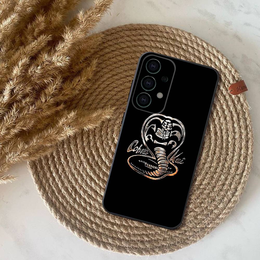 Cobra Kai Snake Phone Case For Samsung S25,S24,S21,S22,S23,S30,Ultra,S20,Plus,Fe,Lite,Note,10,9,5G Black Cover